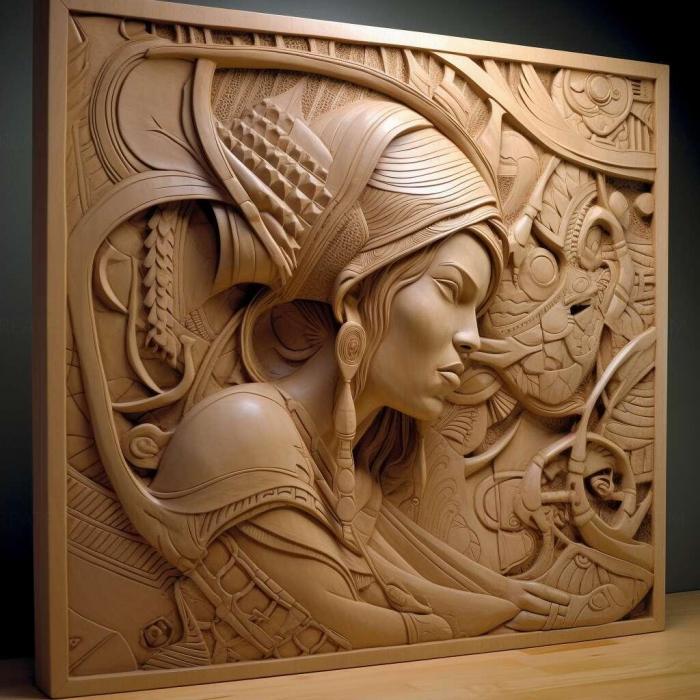 نموذج ثلاثي الأبعاد لآلة CNC 3D Art 